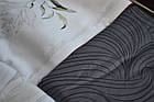 Постільна білизна La Romano Premium Satin 200×220 Floral Grey, фото 6