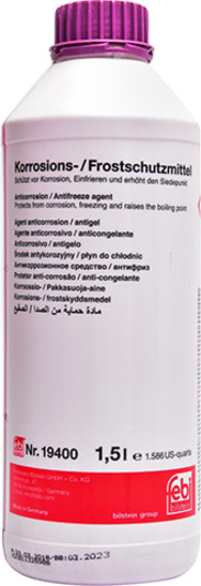 Febi G12+ фіолетовий, 1,5 л (19400) концентрат антифризу, фото 1