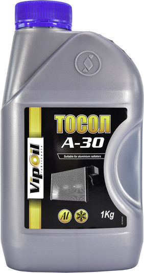 VIPOIL Тосол А-30 -24 °C, 1 л (701347) готовий антифриз, фото 1