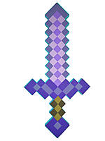 Алмазный меч зачарованный Minecraft фиолетовый 60 см