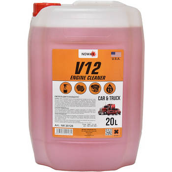 Nowax V12 Engine Cleaner рідина, 20 л (nx20128) концентрат очищувача двигуна