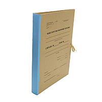 Папка архівна з титулкою Міноборони, картонна, корінець з коленкору, на зав’язках, 40 мм, А4, КРАФТ-покриття