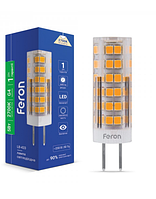 Светодиодная лампа Feron 5W G4 2700K 220V