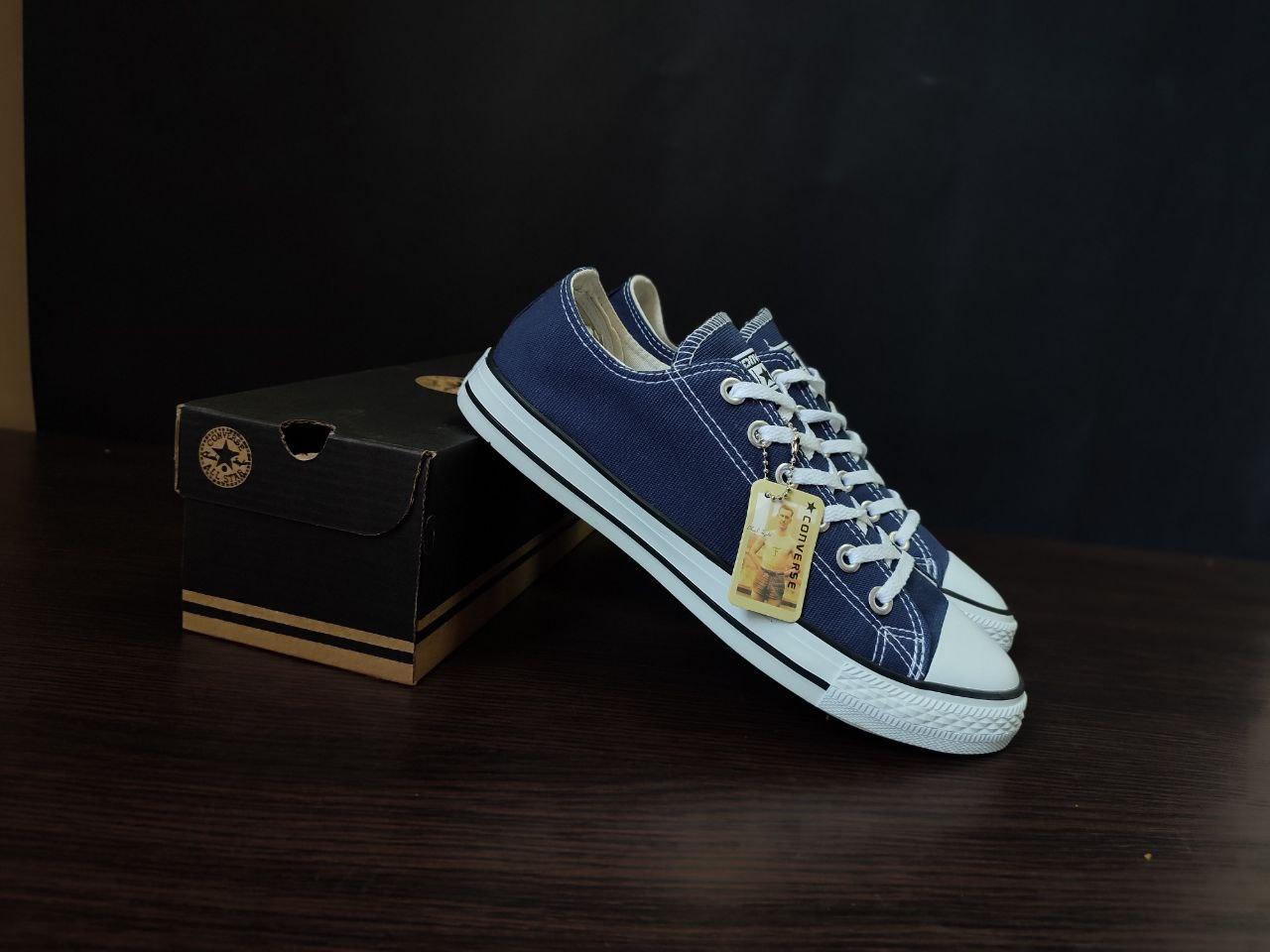 Converse All Star Navy/White конверси СИНІ чоловічі унісекс