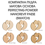 Компактна пудра Основа матова Pressed Powder Perfecting Nanorevit Paese 9g, фото 3