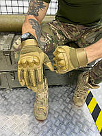 Перчатки тактические штурмовые койот Полнопалые закрытые перчатки Рукавицы для военных