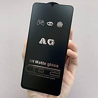 Защитное стекло для Samsung Galaxy M30s матовое без отпечатков стекло на телефон самсунг м30с черное mtt