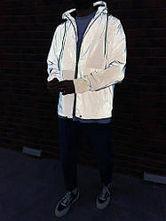 Куртка чоловіча чорна демісезонна з капюшоном Кадзіма | анорак молодіжний | спортивна вітрівка