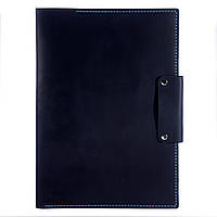 Папка-портфель для документів зі шкіри Anchor Stuff А4 Темно-синя (as150102-0)