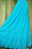 Сарафан літній, жіночий максі. Бавовна прошва. Індія. Голубой (48-50) XL р., фото 7