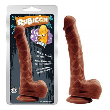 Коричневий фалоіміатор на присоску Leviathan Penis | Limon, фото 2