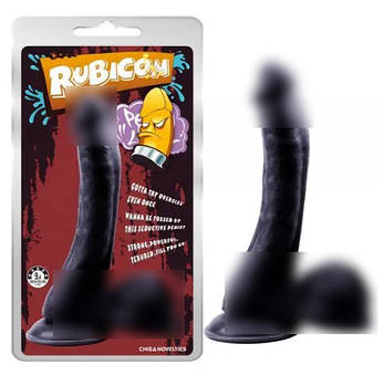 Чорний фалоїмітатор на присоску Cruel Intention Penis| Limon, фото 1