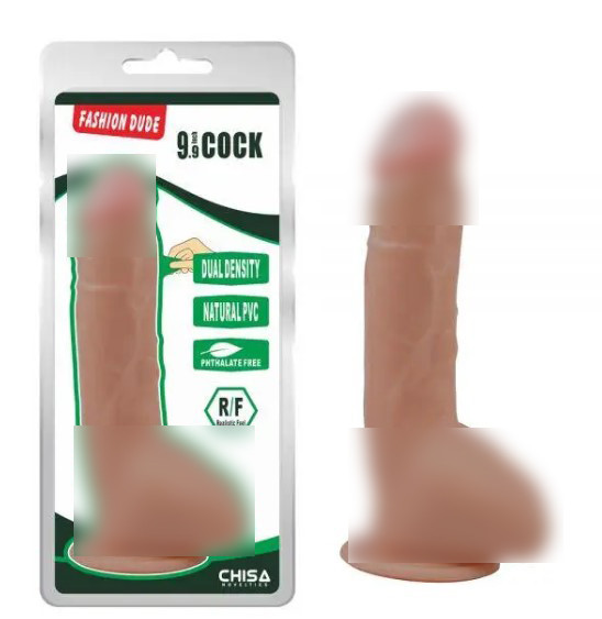 Тілесний фалоїмітатор на присоску Fashion Dude 9.9 Inch Cock| Limon