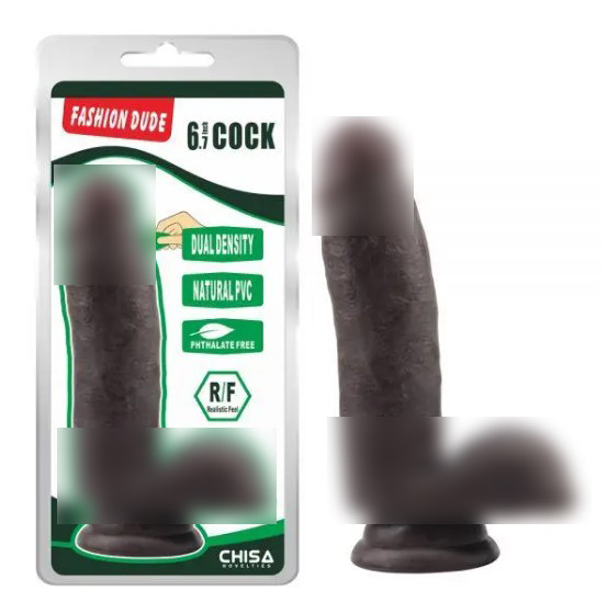 Чорний фалоїмітатор Fashion Dude 6.7 Inch Cock| Limon