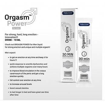 Краплі для чоловіків Orgasm Power for Men Drink, 10 мл, фото 2