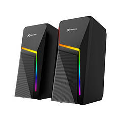 Колонки комп'ютерні XTRIKE ME SK-503 з Bluetooth та RGB підсвіткою Black (N020201)
