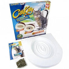 Накладка на унітаз для котів Citi Kitty Cat Toilet Training 8631 White N