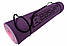 Килимок для йоги та фітнесу EasyFit TPE+TC 6 мм двошаровий фіолетовий-рожевий, фото 2