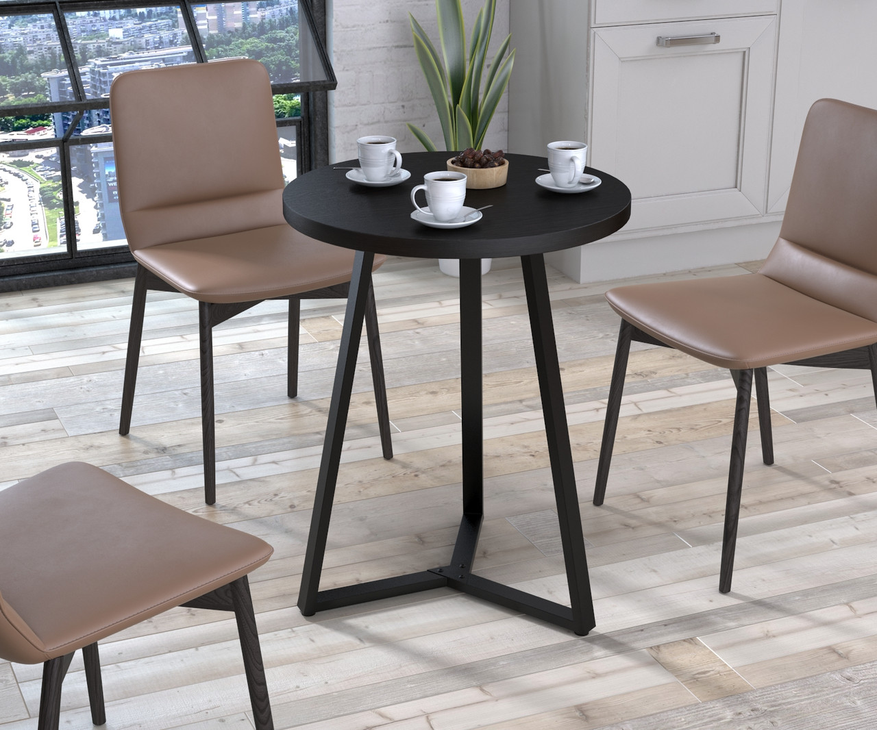 Стіл круглий обідній Трікс d60 см ТМ Loft Design