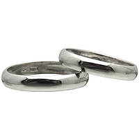 Серебряные обручальные кольца "Классик" цена за Пару