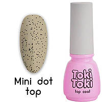 Фініш без липкого шару із чорними точками Toki Toki Mini Dot Top 5 мл