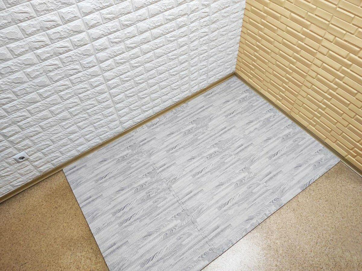 Купить Модульное покрытие для пола (пазл), 600x600x10мм серое дерево ...