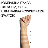 Компактна пудра Світловідбивна Pressed Powder Illuminating Paese 9g (4C) tanned, фото 2