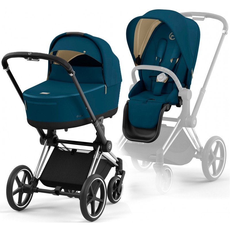 Cybex Priam 4.0 коляска 2 в 1 Mountain Blue - фото 1 - id-p1914946416