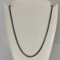 Срібний ланцюжок Бісмарк з чернінням довжина 55см вага 13 - ланцюжок ручне плетіння срібло 925 проба