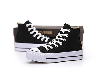 Жіночі Кеди Converse Hight Black White 37-38-39-40