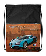 Рюкзак-сумка для одежды и обуви 4Profi "Supercar series" 43х33 Черный с золотистым 46297
