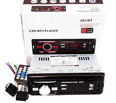 Автомагнітола 6031BT Bluetooth автомобільна магнітола Чорний, фото 5