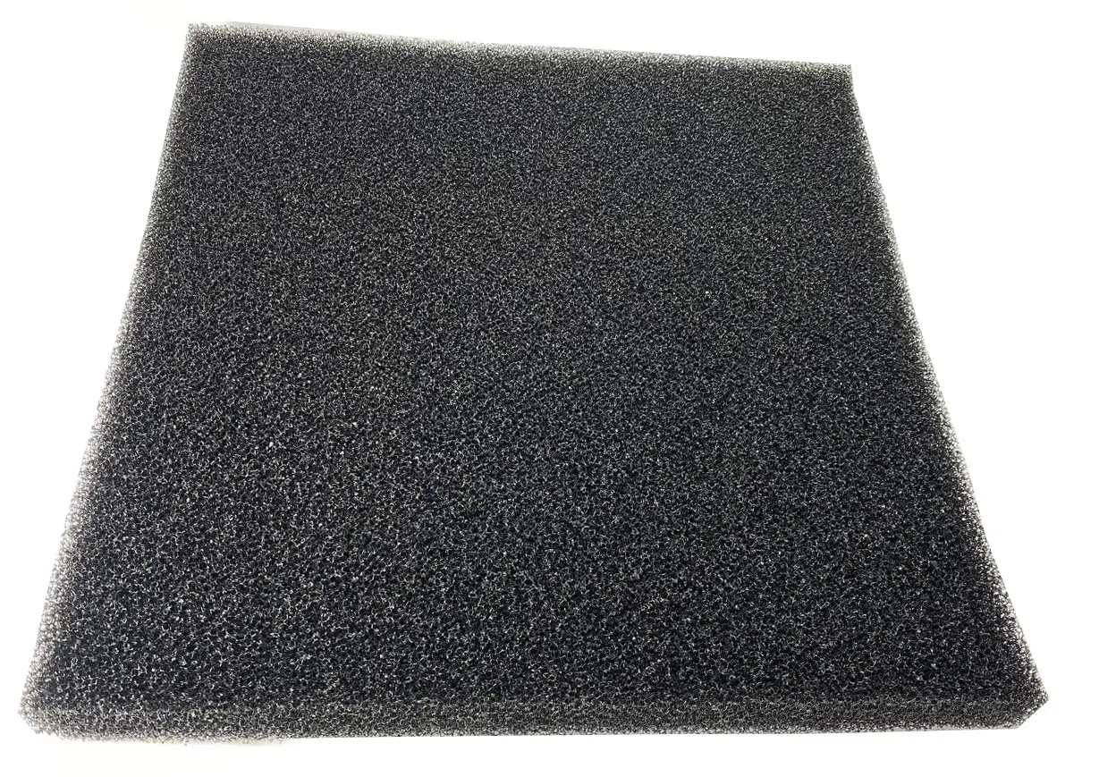 Фільтрувальна губка, 50х50х 5 см, середньопориста чорна.