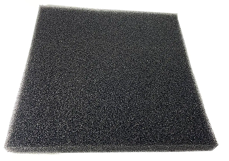 Фільтрувальна губка, 50х50х 5 см, середньопориста чорна., фото 1