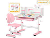 EVO Kids Комплект мебели (стол + стульчик + полка) Evo-kids BD-29 Panda XL Pink (арт. BD-29 PN)
