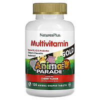 Мультивитамины для детей (Animal Parade Gold) 120 жевательных таблеток со вкусом вишни