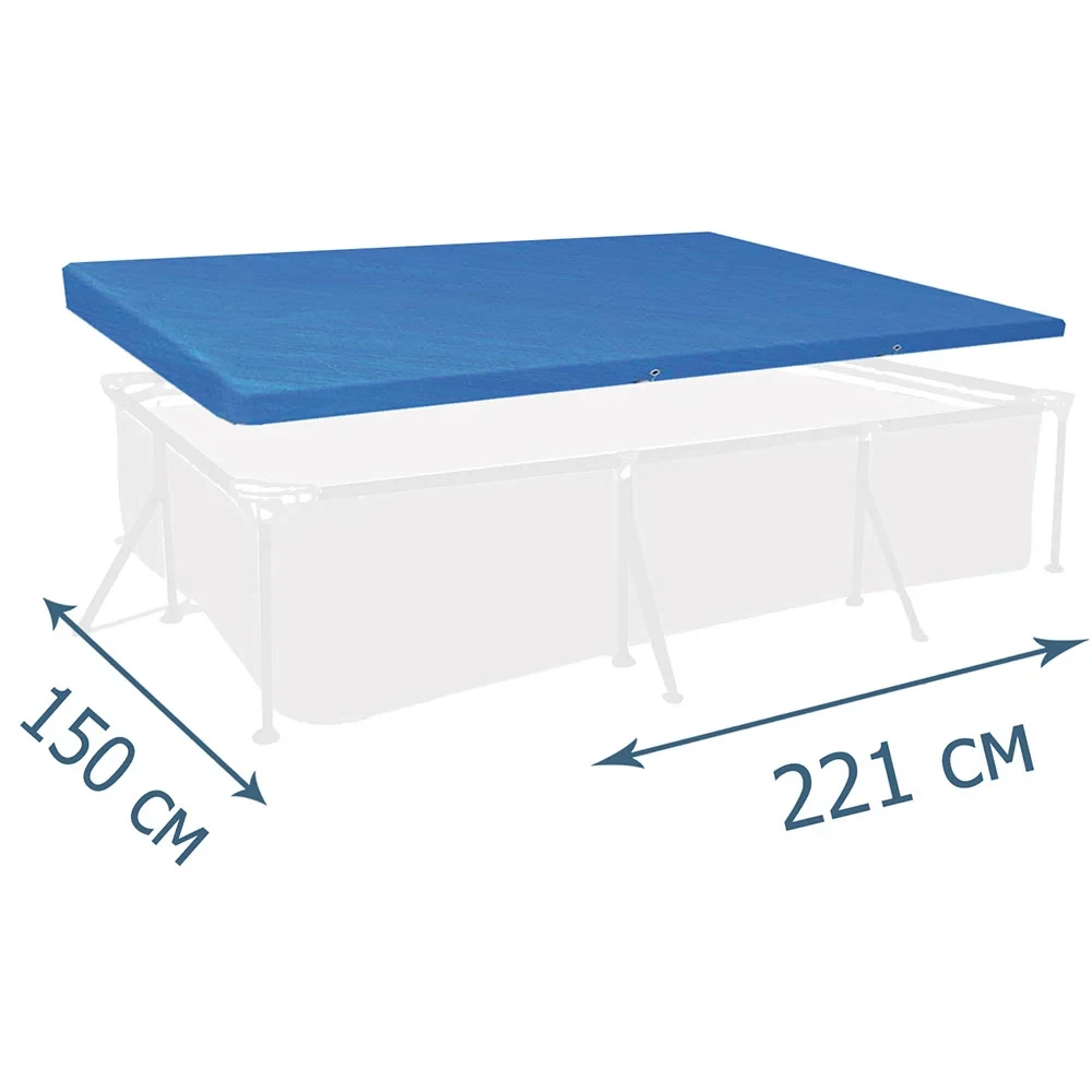 Тент — чохол Bestway 58103, для каркасного басейну  ▭ 221 х 150 см