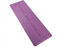 Килимок для йоги та спортивних тренувань Habys, фіолетовий 183х61х0,5