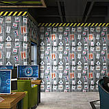 Самоклеючі 3D панелі для стін поштові марки 700х700 см декор інтер'єру кухні ванної кімнати, фото 5