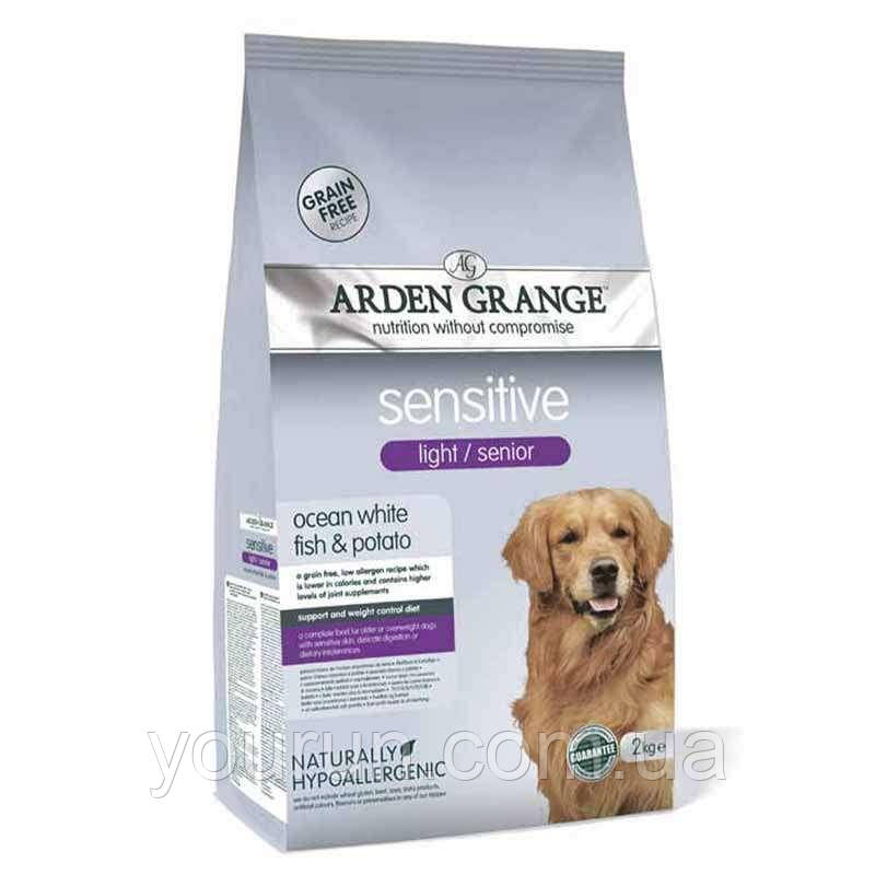 Arden Grange Sensitive light/senior - Сухий корм для літніх собак та собак з чутливим травленням 2 кг