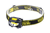 Фонарь налобный MASTERTOOL 3 режима 59х41х32 мм COB LED 3xAAA ABS 94-0811