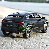 Машинка Lamborghini Urus іграшка моделька металева колекційна 20 см Чорний (60183), фото 5