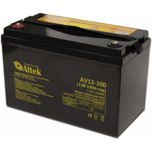 Гелевий акумулятор для резервного живлення ALTEK ABT-100-12-GEL