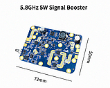 Wi-Fi підсилювач бездротовий широкосмуговий 5,8G 5W для дронів, фото 2