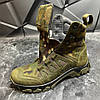 Чоловічі тактичні берці демісезонні олива/мультикам з гербом, військові черевики зсу весна осінь, розмір 40 41 42 43 44 45, фото 6