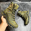 Чоловічі тактичні берці демісезонні олива/мультикам з гербом, військові черевики зсу весна осінь, розмір 40 41 42 43 44 45, фото 2