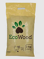 Наповнювач для котячого туалету EcoWood дерев'яний 3 кг