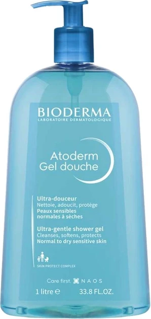 Гель для душа Bioderma Atoderm Gentle Shower Gel для сухої та чутливої шкіри 1 л