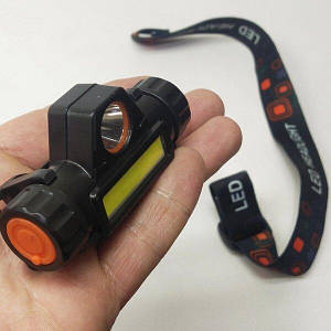 Налобний ліхтар із акумулятором Police BL-872 XPE+COB