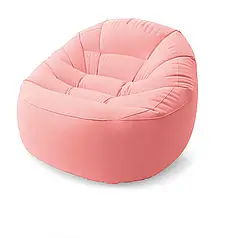 Надувне крісло Intex 68590, 112 х 104 х 74 см, рожеве